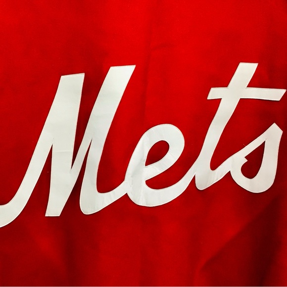 JH Design New York Mets Wool Varsity Jacket w/ Leather Lettering Size 5 XL Rare - Picture 6 of 12